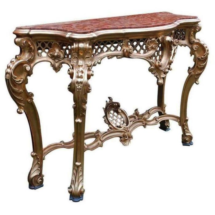 Goud Vergulde Rococo Console Tafel Harrie Rombouts &amp; Zonen